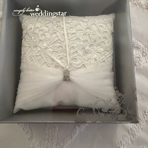 Weddingstar White Ring Bearer Pillow